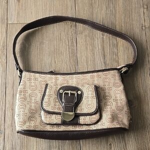 NWOT Etienne Aigner Signature Monogram Canvas Shoulder Bag